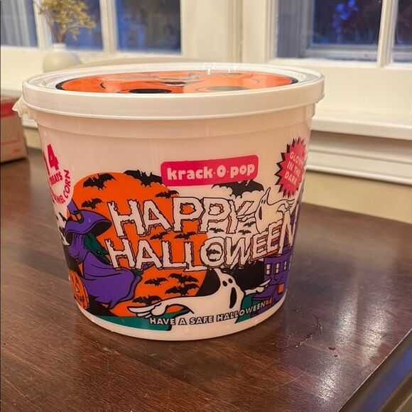 Vintage Halloween Trick or Treat Bucket krack o pop - Picture 5 of 6